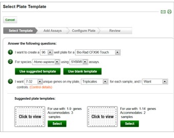 Fig. 4. PrimePCR custom plate configurator.