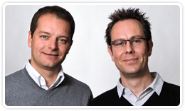 Jo Vandesompele and Jan Hellemans, Cofounders of BioGazelle, the validation team for PrimePCR assays