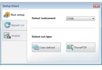 Screen shot of qPCR data analysis functions