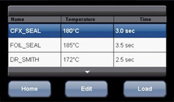 Customizable sealing functions offered by the heat sealer