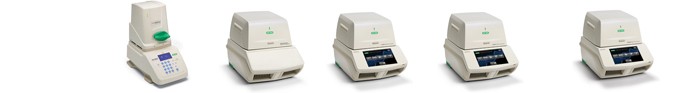 Selection chart listing specifications for all Bio-Rad real-time PCR detection instruments