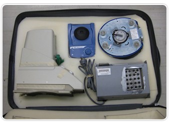 The MiniOpticon real-time PCR system in a suitcase