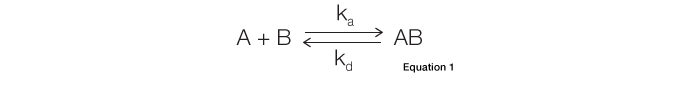 Equation for the rate of complex formation