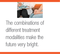 The combinations of different treatment modalities make the future very bright.