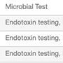 Table 2. Endotoxin testing with three panels.
